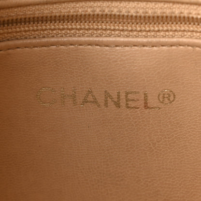 Chanel Lambskin Quilted Shopping Tote Beige 6 of 11