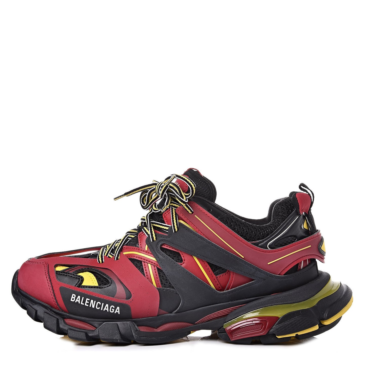 Mesh Nylon Metallic Fabric Mens Track Sneakers 10 Bordeaux Yellow