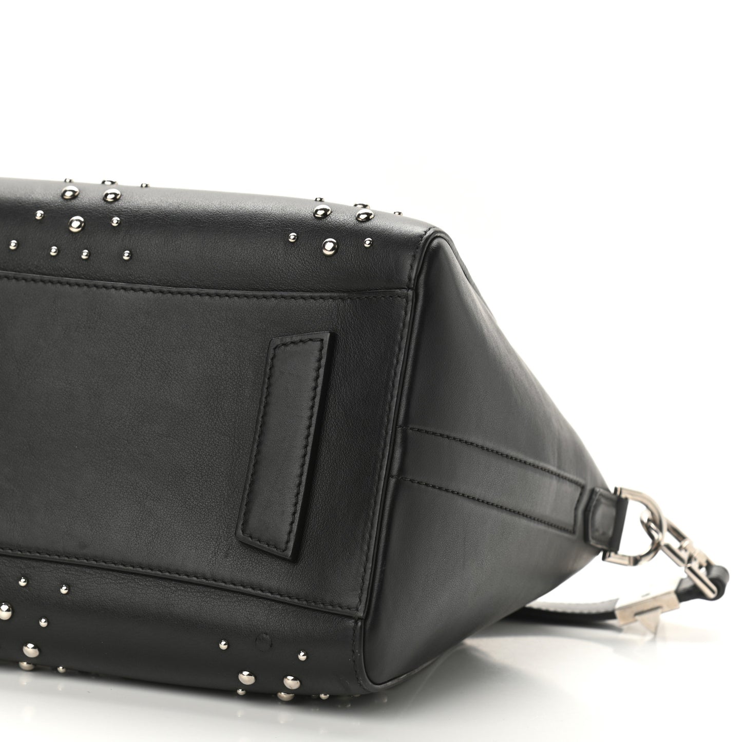 Smooth Calfskin Small Studded Antigona Black