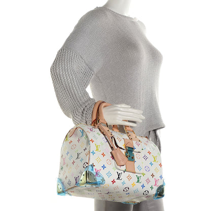 Louis Vuitton Monogram Multicolor Speedy 30 White 2 of 7