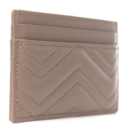 Gucci Calfskin Matelasse GG Marmont Card Holder Porcelain Rose 2 of 6
