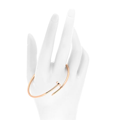 Cartier 18K Pink Gold Small Juste Un Clou Bracelet 17 2 of 5
