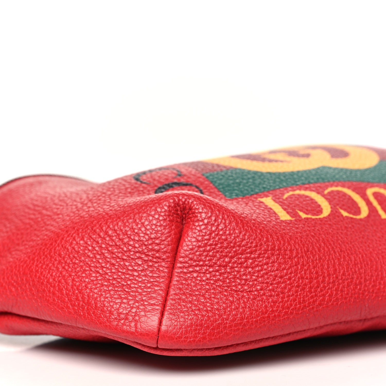 Gucci Grained Calfskin Logo Belt Bag Hibiscus Red 9 of 10