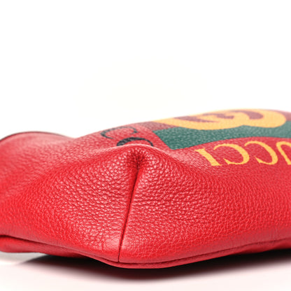Gucci Grained Calfskin Logo Belt Bag Hibiscus Red 9 of 10