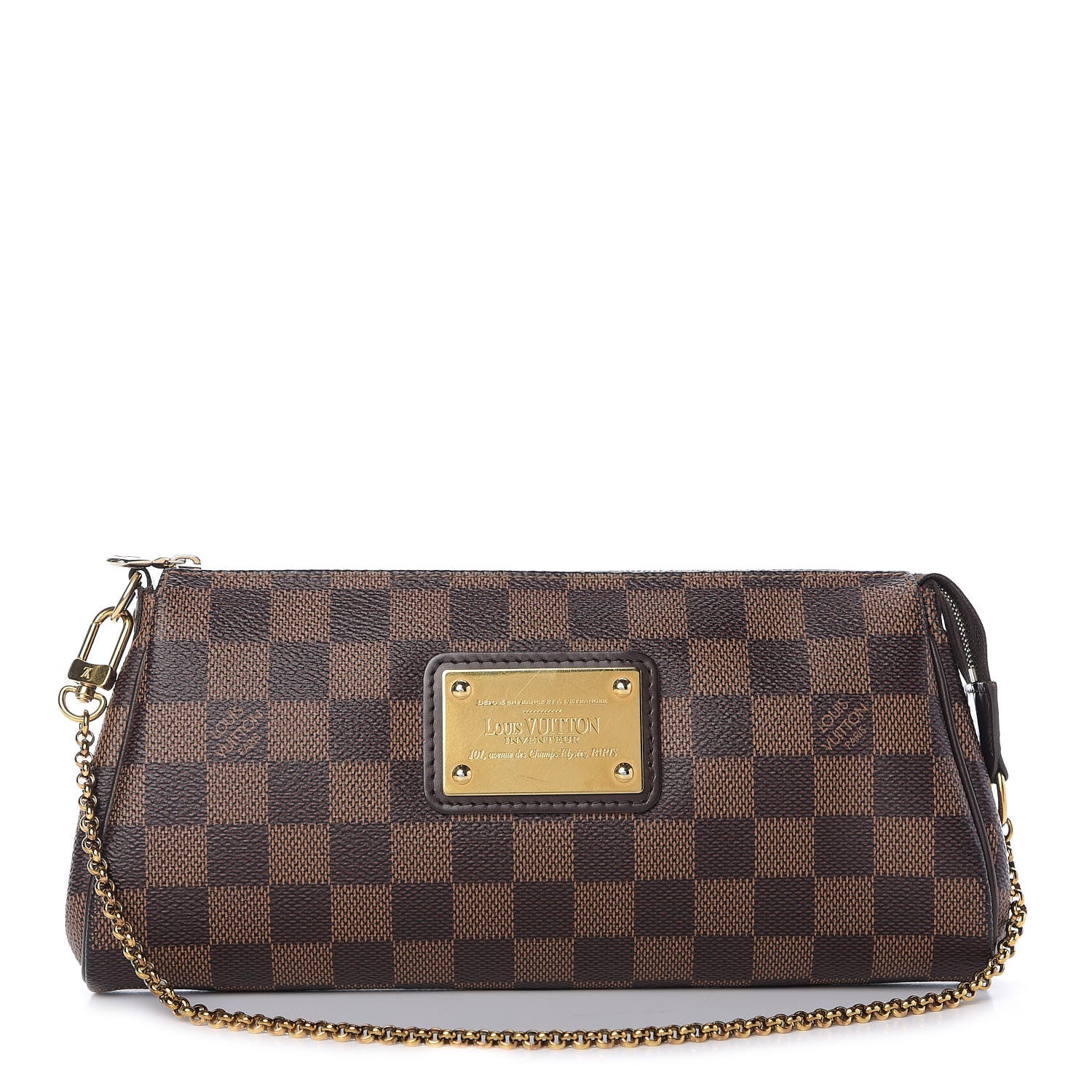 Louis Vuitton Damier Ebene Eva Clutch 1 of 14