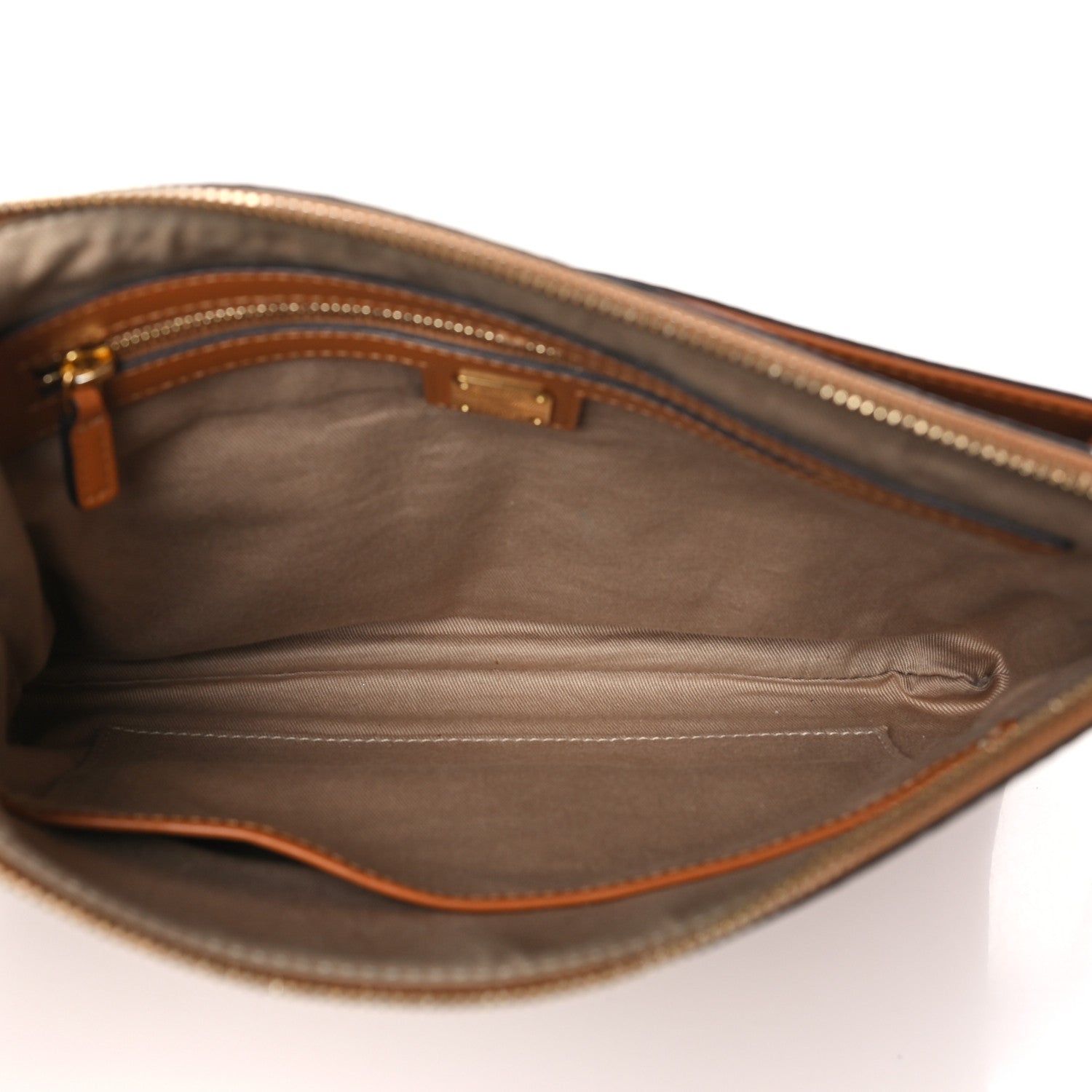 MCM Visetos Medium Crossbody Pouch Cognac 5 of 14