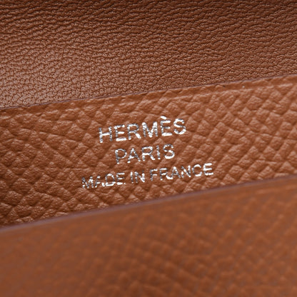 Hermes Epsom Bearn Card Holder Wallet Gold 6 of 10