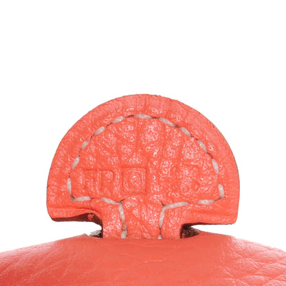 Hermes Taurillon Clemence Amazone Evelyne TPM Crevette and Rouge Casaque 10 of 16