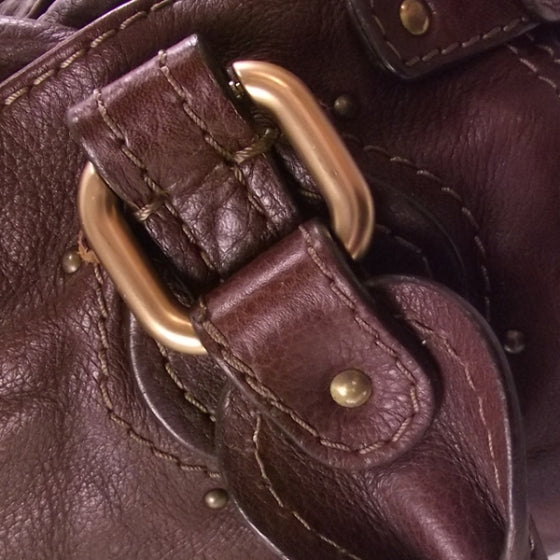 Chloe Leather Paddington Grenat 9 of 17