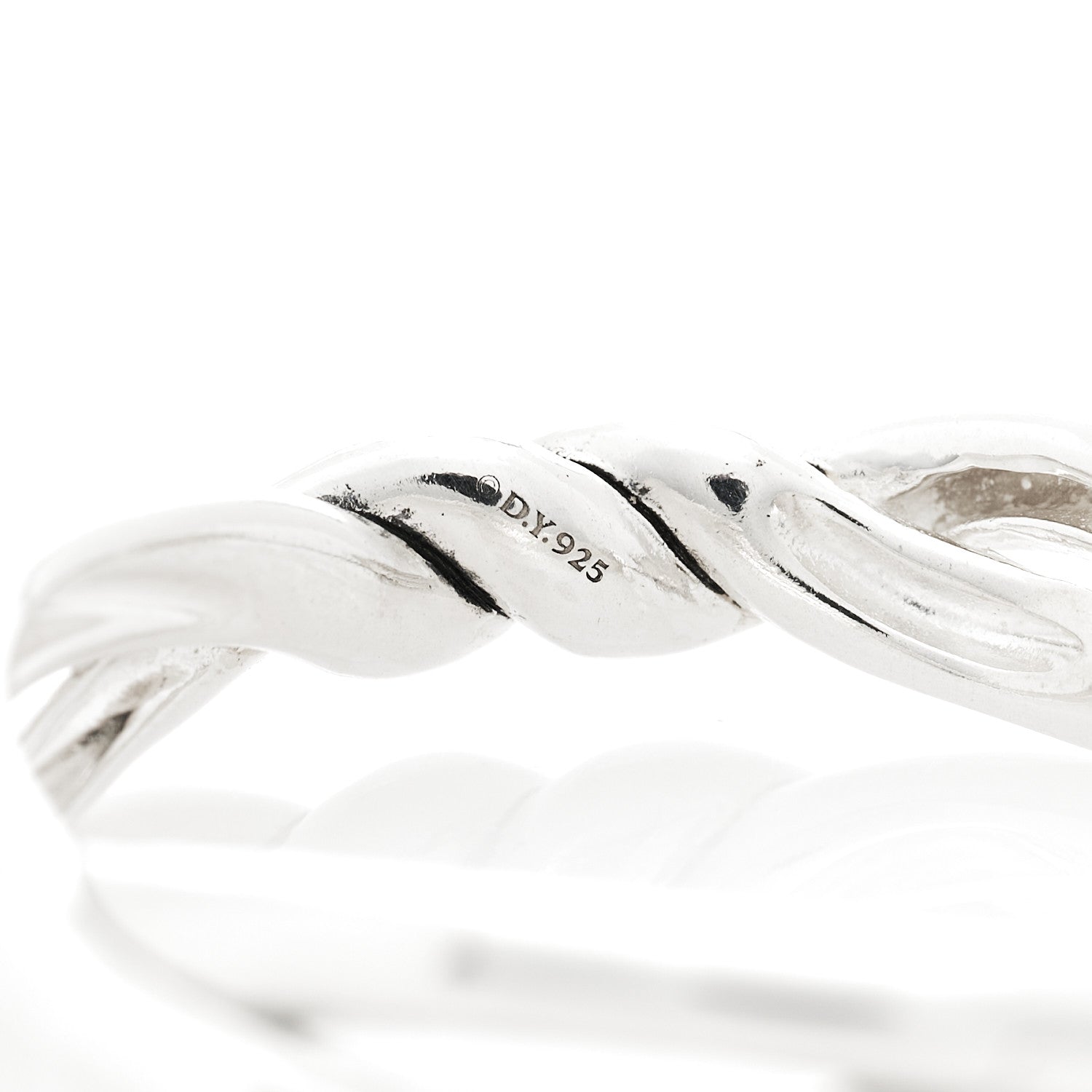 David Yurman Sterling Silver 30mm Continuance Hoop Earrings 4 of 6