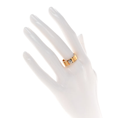 Louis Vuitton Brass Monogram Engraved Nanogram Ring M 52/6 Gold 2 of 6