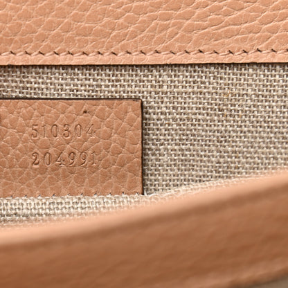 Gucci Dollar Calfskin Small Interlocking G Shoulder Bag Camelia 6 of 9