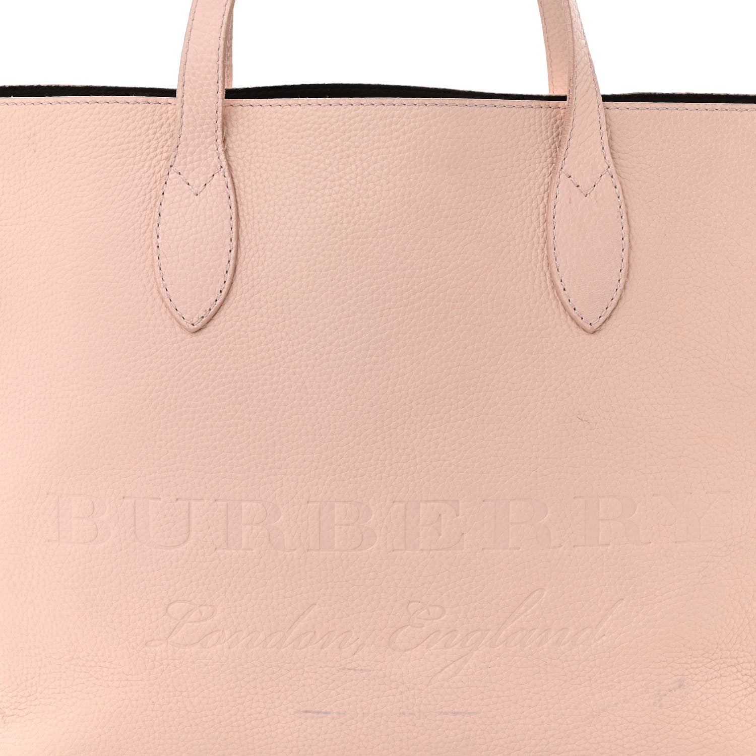 Burberry Grainy Calfskin Remington Tote Pale Ash Rose 8 of 15