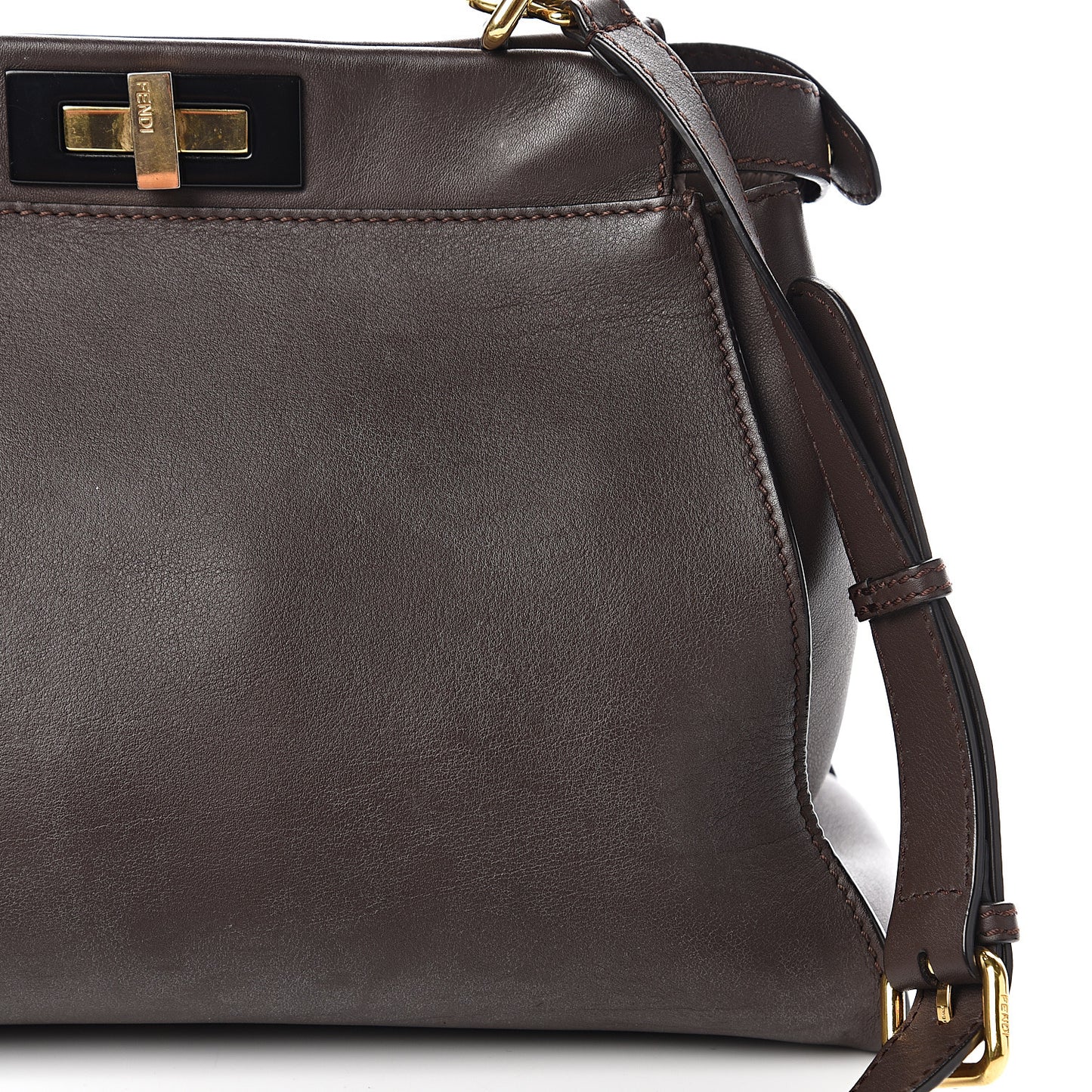 Vitello Seta Shiny Nappa Medium Peekaboo Iconic Satchel Moresco Rosa Doll