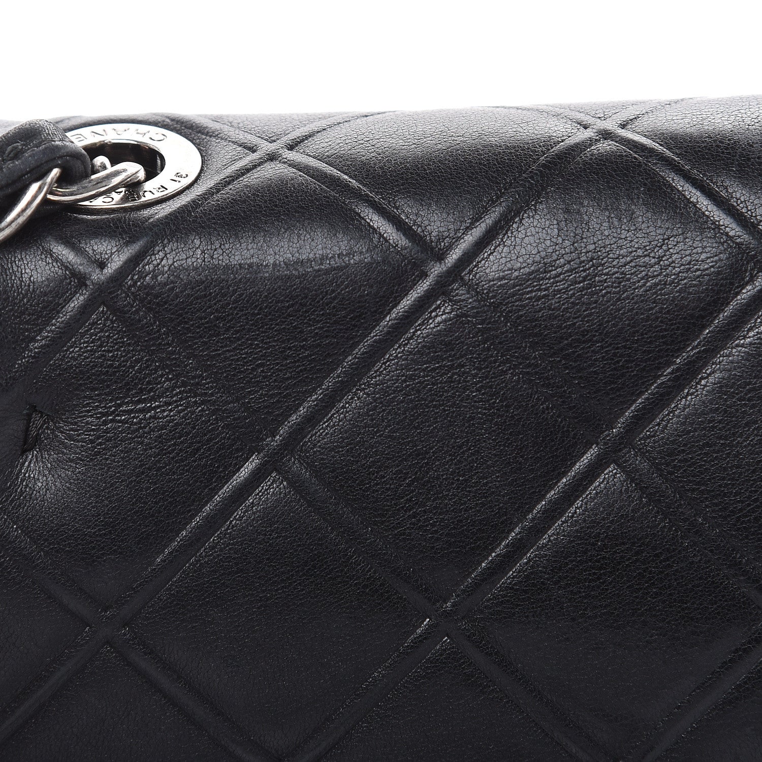 Chanel Calfskin Diamond Embossed New Chic Flap Black 15 of 18