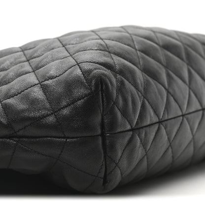 Saint Laurent Lambskin Quilted Maxi Icare Shopping Tote Black 9 of 10