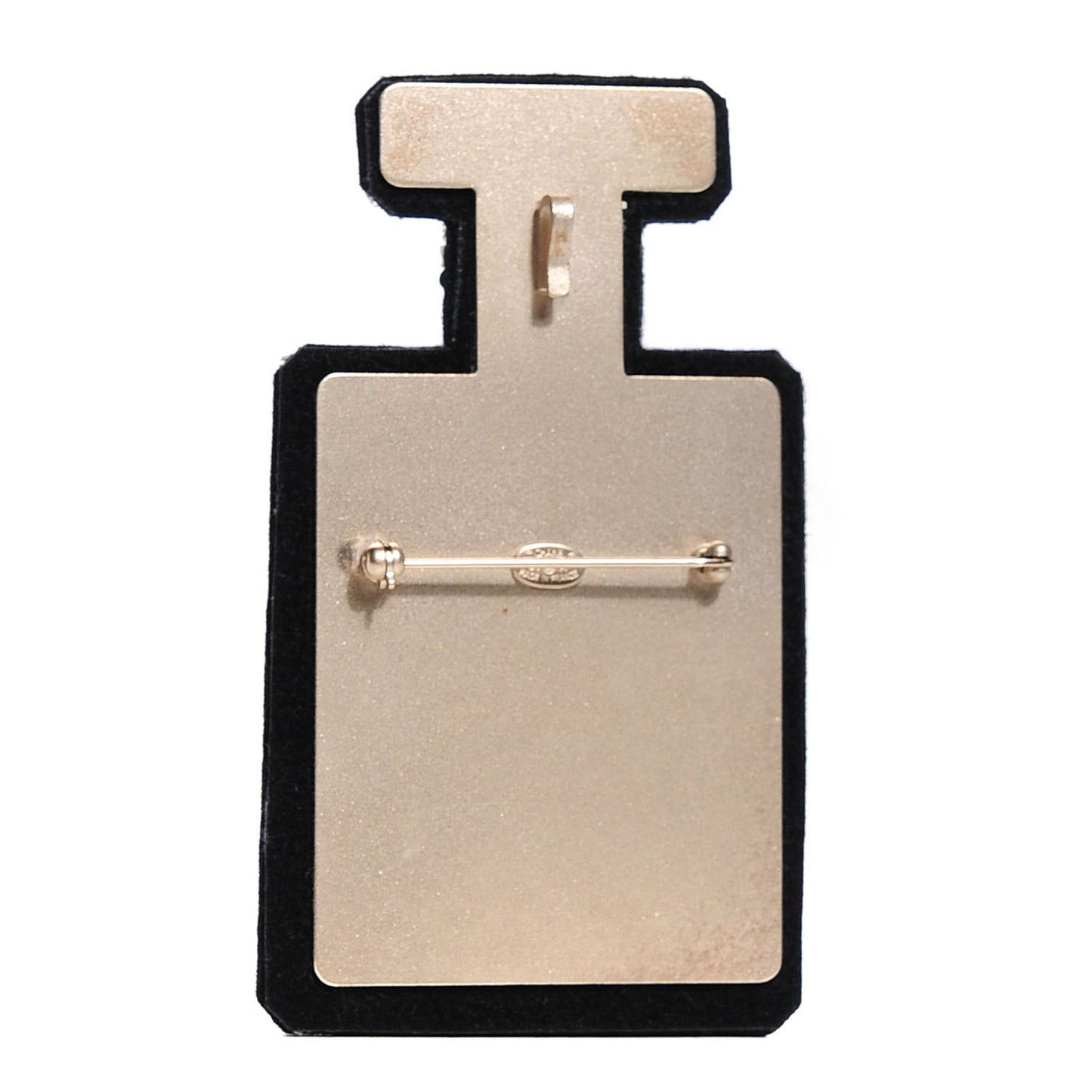 Crystal CC Sequin Perfume Brooch