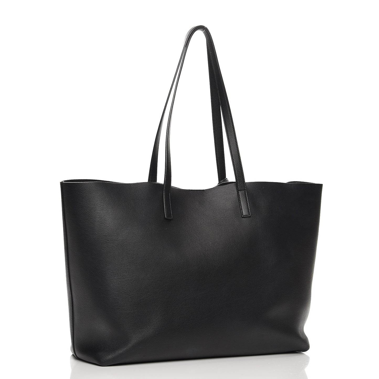 Calfskin Large Shopping Tote Black