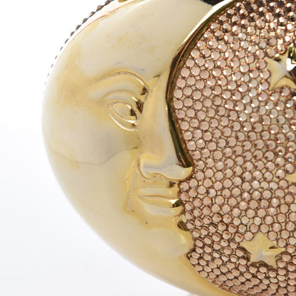 Judith Leiber Crystal Moon and Stars Minaudiere Clutch Gold 9 of 9