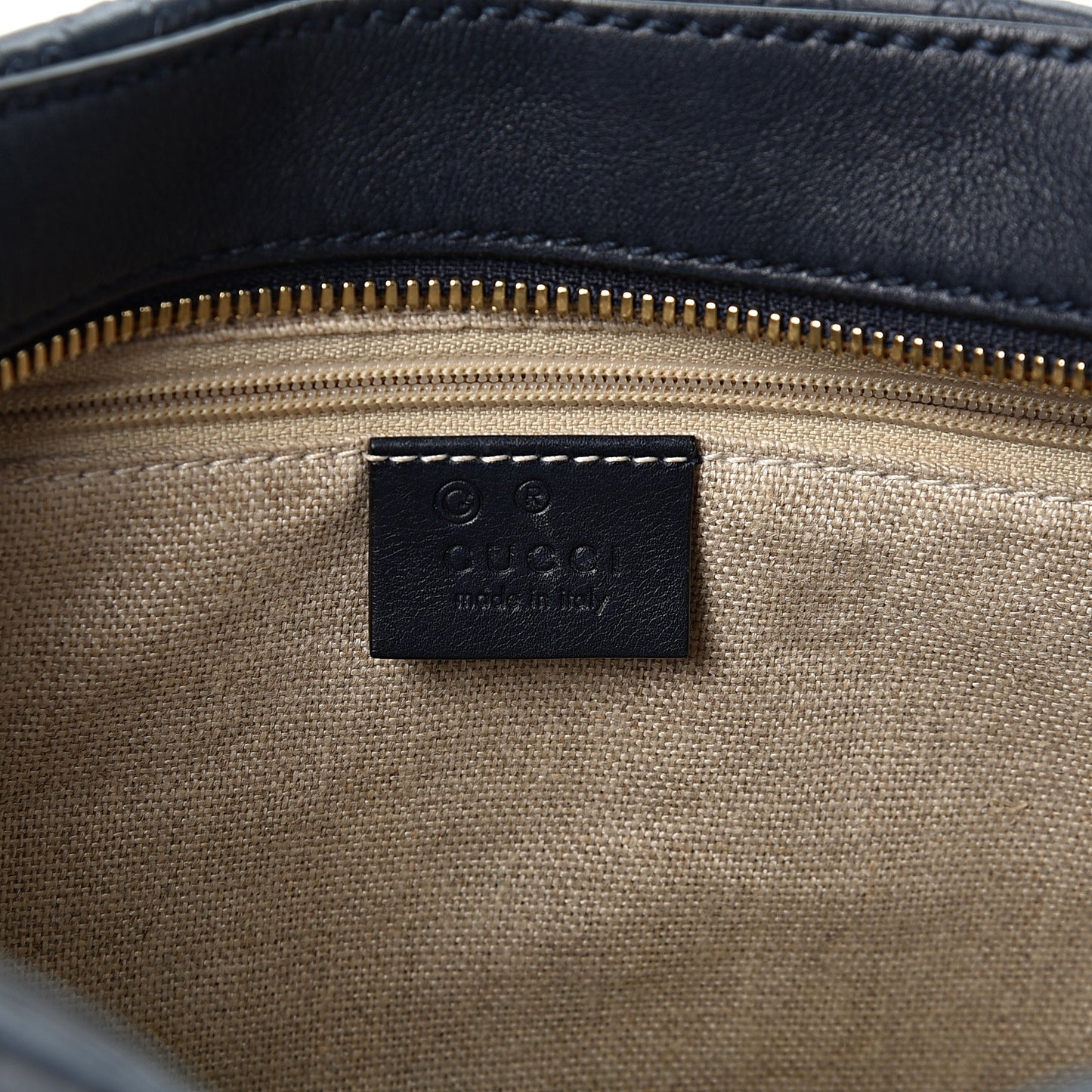 Microguccissima Medium Crossbody Bag Blue