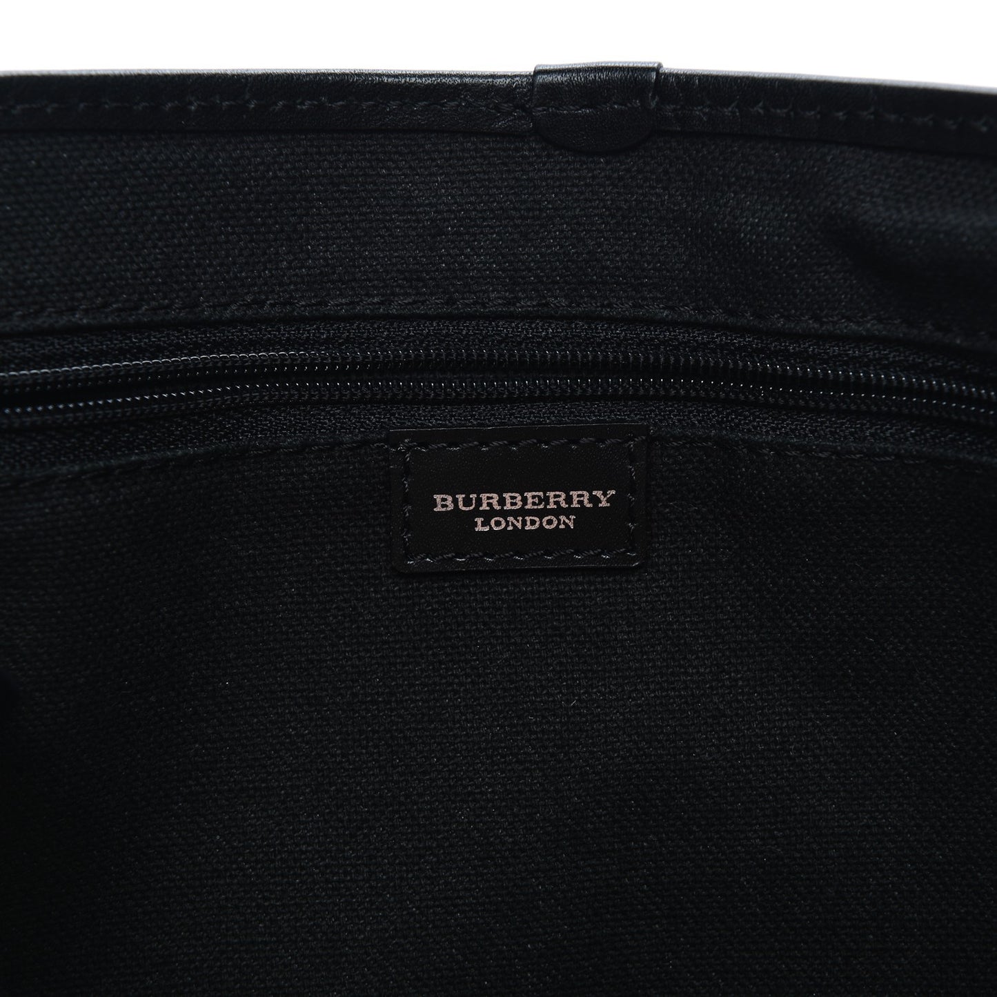 House Check Buckle Tote Black