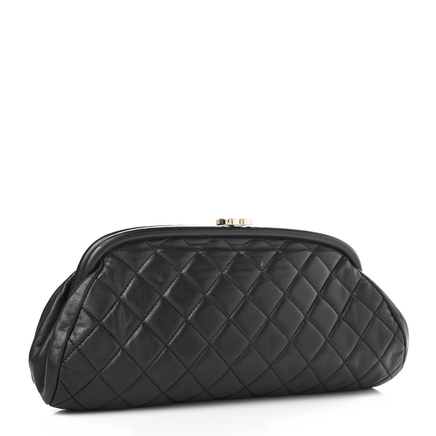 Lambskin Quilted Timeless Clutch Black
