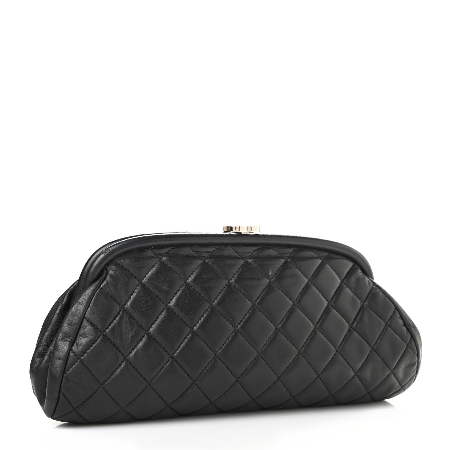 Chanel Lambskin Quilted Timeless Clutch Black 3 of 15