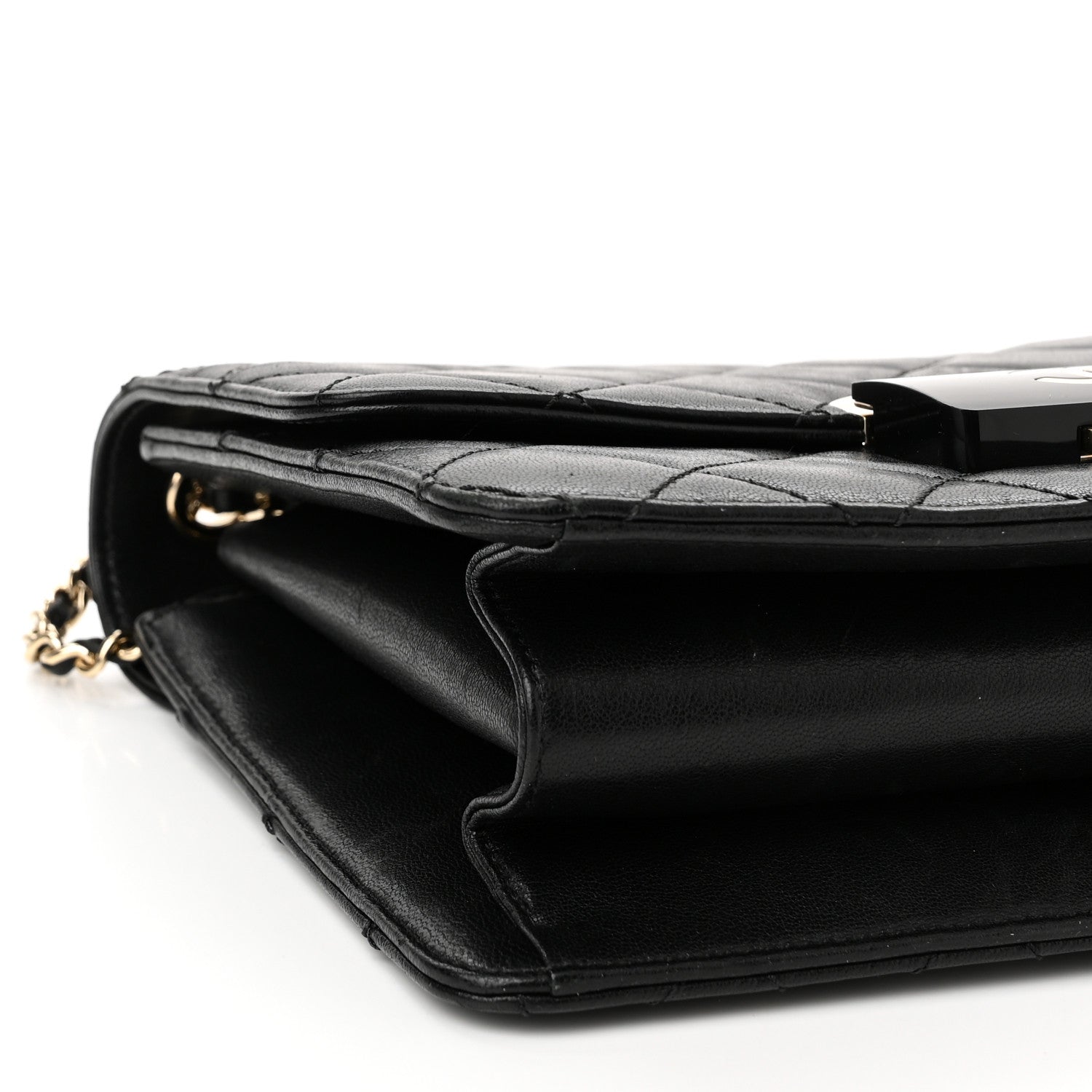 Chanel Sheepskin Quilted Beauty Lock Flap Black 8 of 12