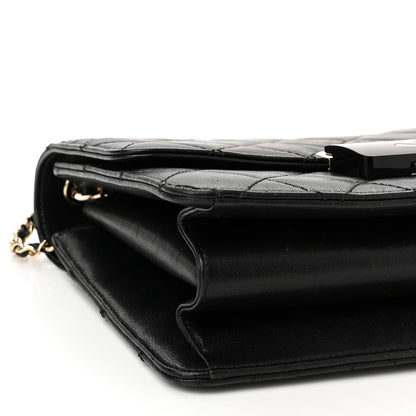 Chanel Sheepskin Quilted Beauty Lock Flap Black 8 of 12