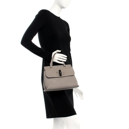 Gucci Cellarius Calfskin Small Bamboo Daily Top Handle Bag Storm Grey 3 of 14