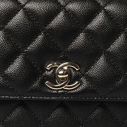 Chanel Caviar Quilted Extra Mini Coco Handle Flap Black 8 of 11