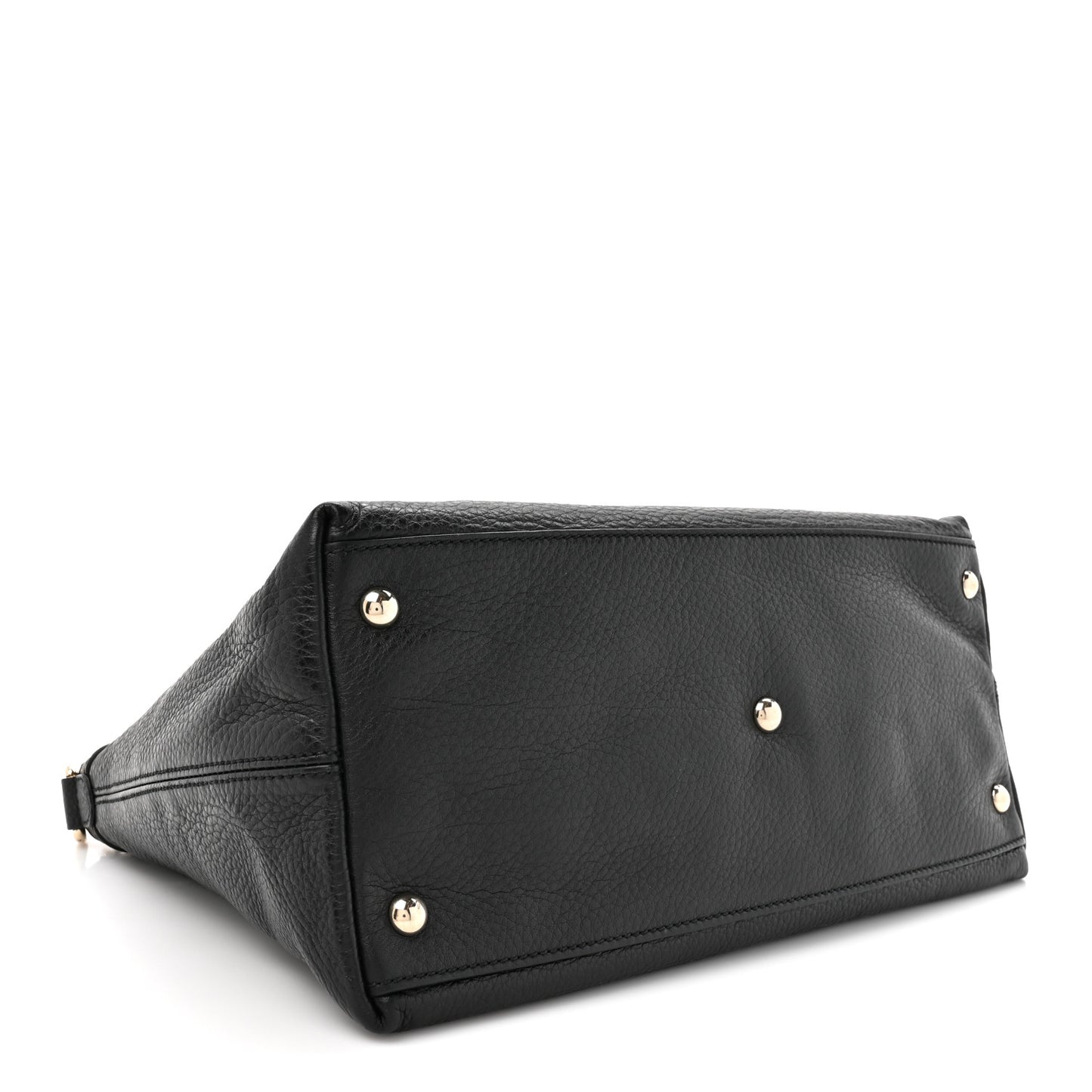 Cellarius Calfskin Small Soho Top Handle Satchel Black