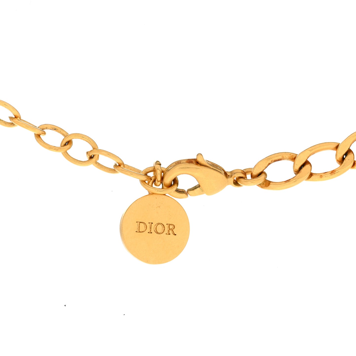 Metal Petit CD Choker Necklace Gold