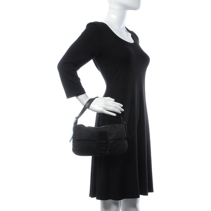 Fendi Zucchino Baguette Black 2 of 8