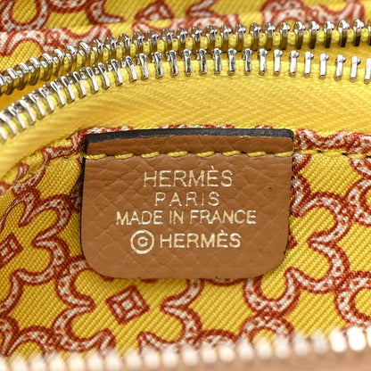 Hermes Epsom Silk'in Compact Wallet Chai 8 of 11