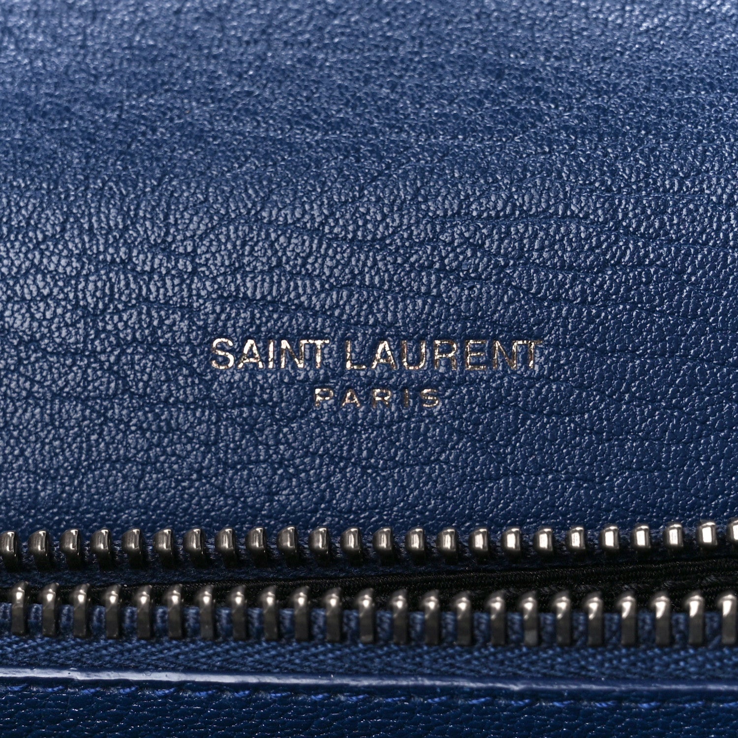 Saint Laurent Sheepskin Matelasse Chevron Monogram Medium College Bag Blue Charron 6 of 12