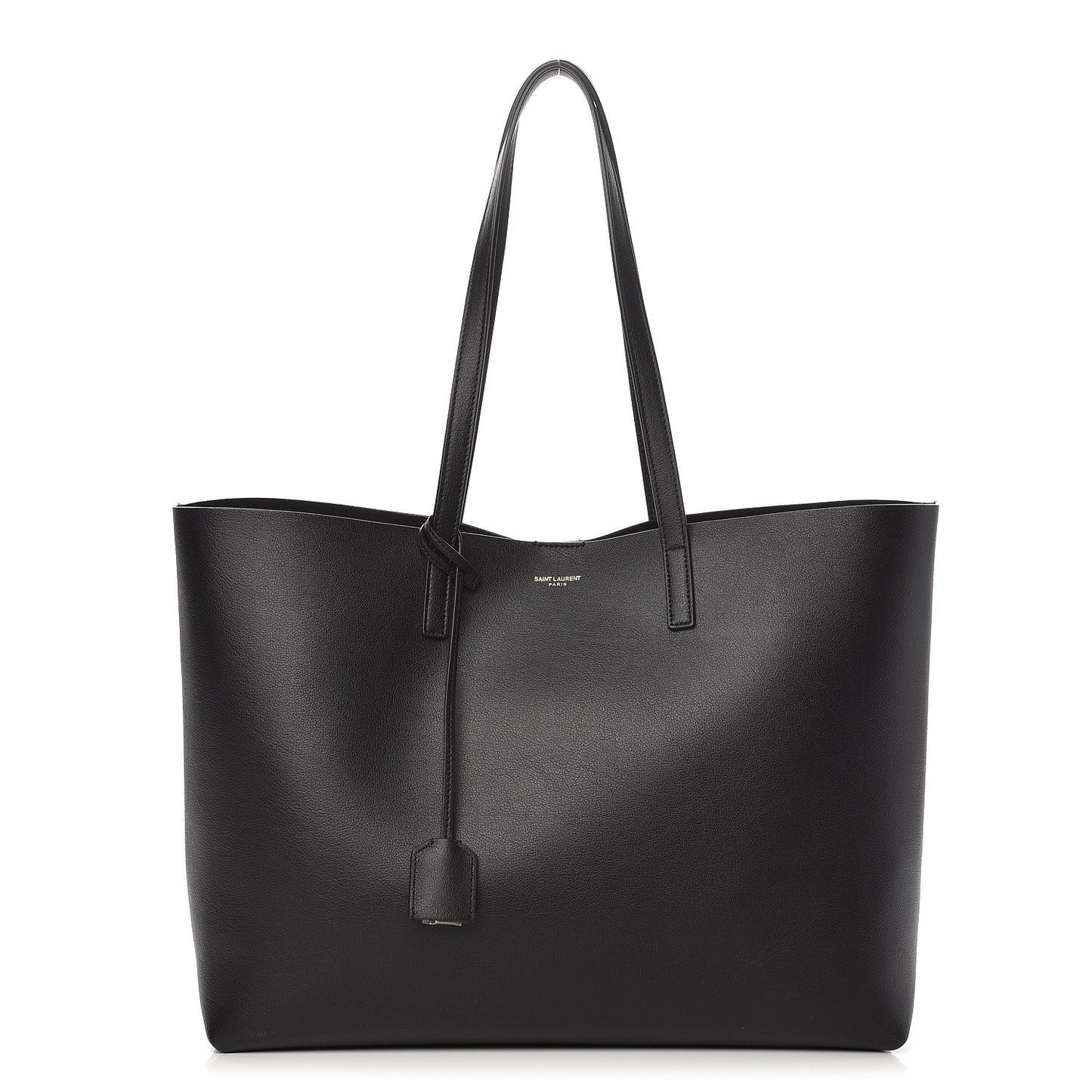 Calfskin Large Shopping Tote Black