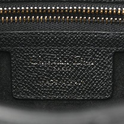 Christian Dior Grained Calfskin Saddle Bag With Strap Black 6 of 10