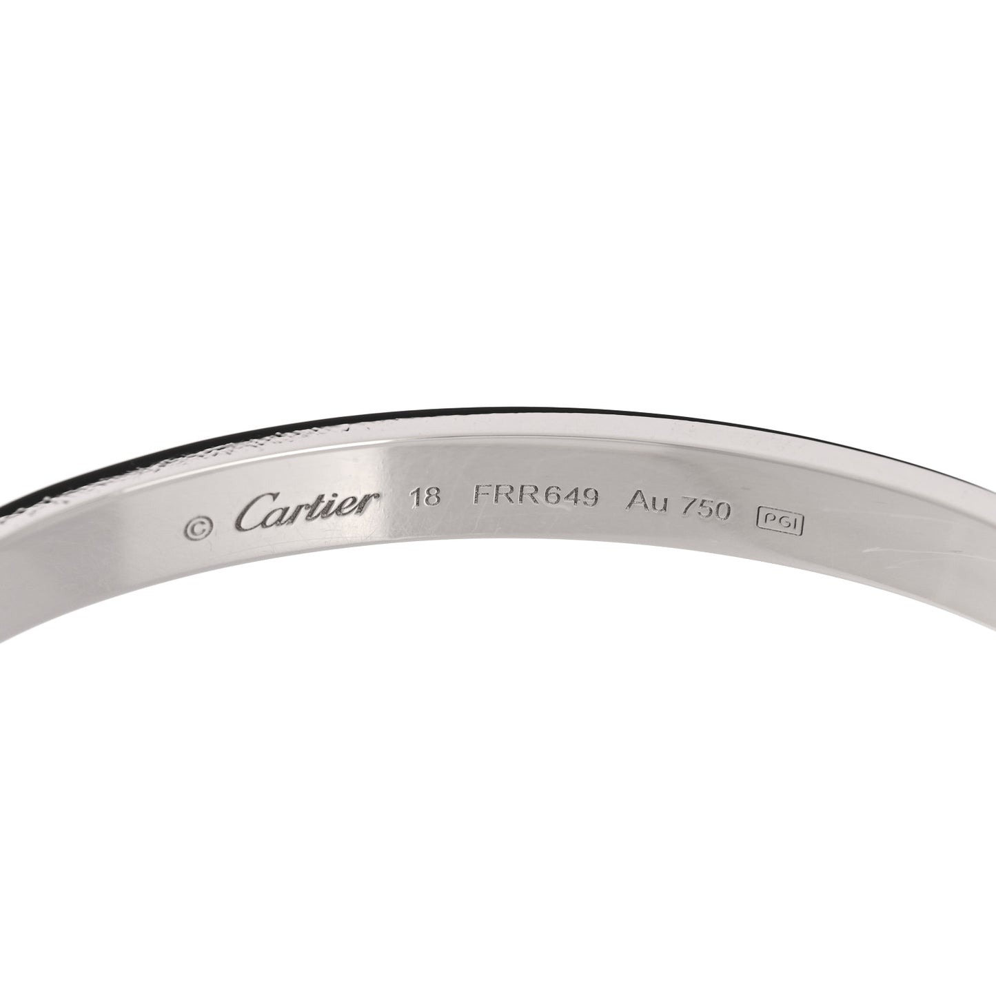 18K White Gold LOVE Bracelet 18