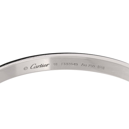 Cartier 18K White Gold LOVE Bracelet 18 4 of 8