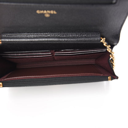 Chanel Caviar Quilted Wallet On Chain WOC Black 5 of 11