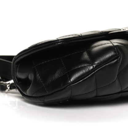 Chanel Calfskin Quilted CC Uniform Flap Belt Bag Black 9 of 15