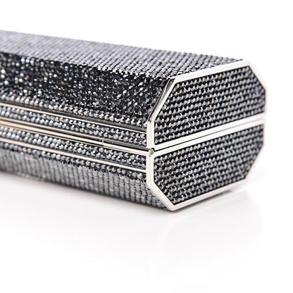 Judith Leiber Swarovski Crystal Minaudiere Clutch Silver 7 of 10