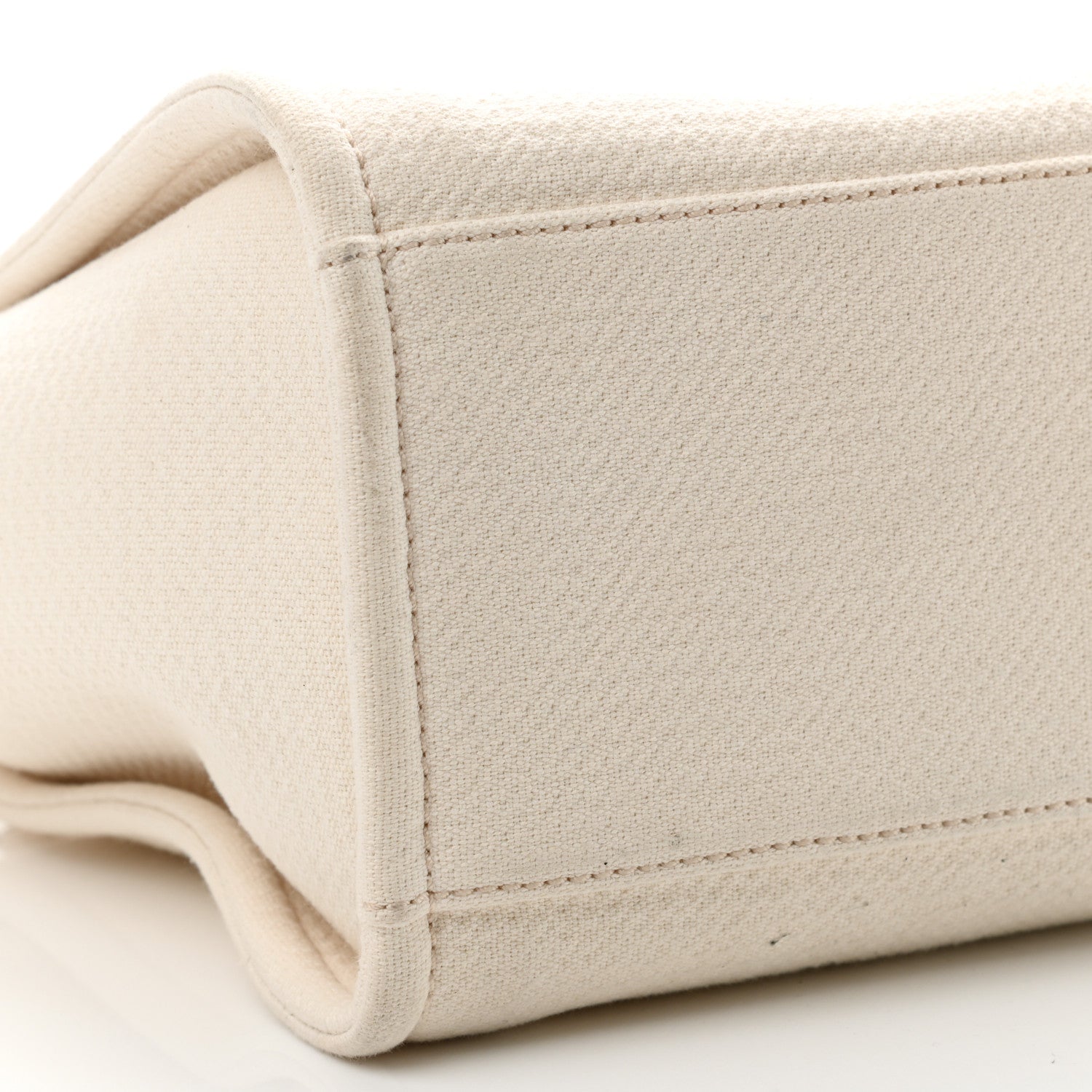Chanel Mixed Fibers Small Deauville Tote White 12 of 14