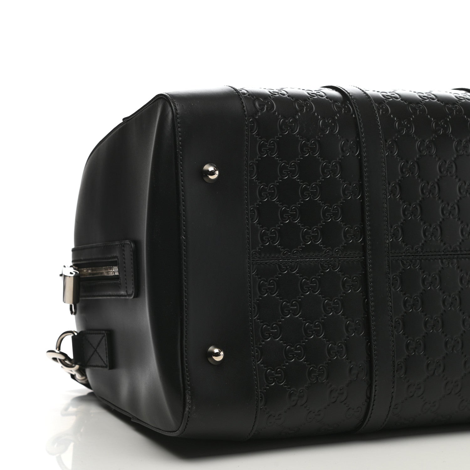 Gucci Guccissima Signature Medium Duffle Black 7 of 8