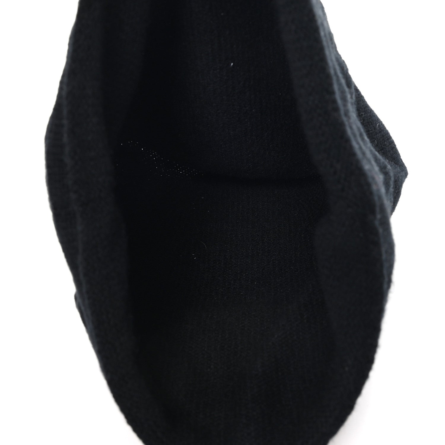 Chanel Cashmere CC Beanie Hat Black 4 of 5