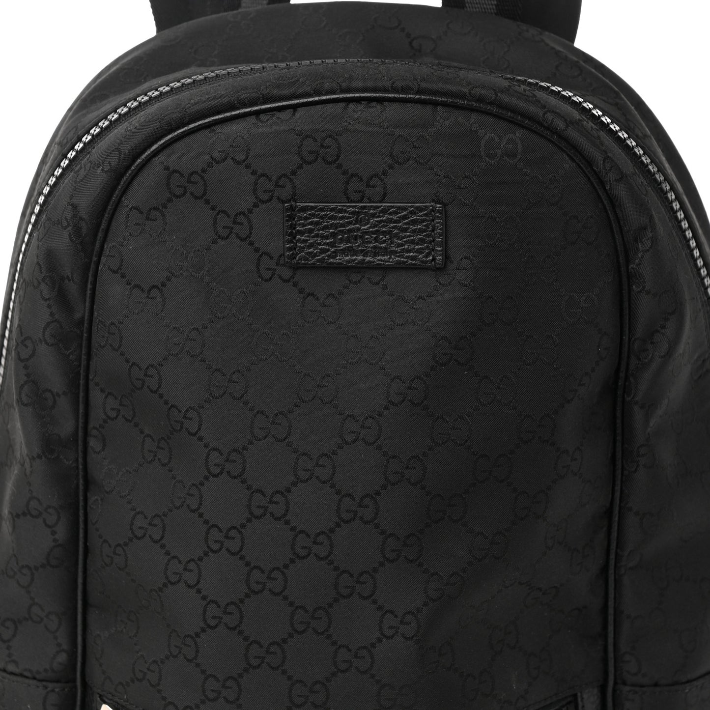 Nylon Monogram Slim Backpack Black