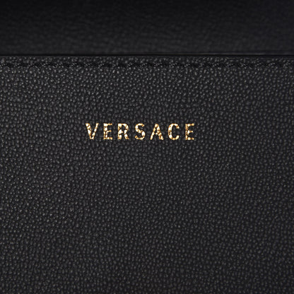 Versace Calfskin Barocco Printed Icon Small Shoulder Bag Black 6 of 8
