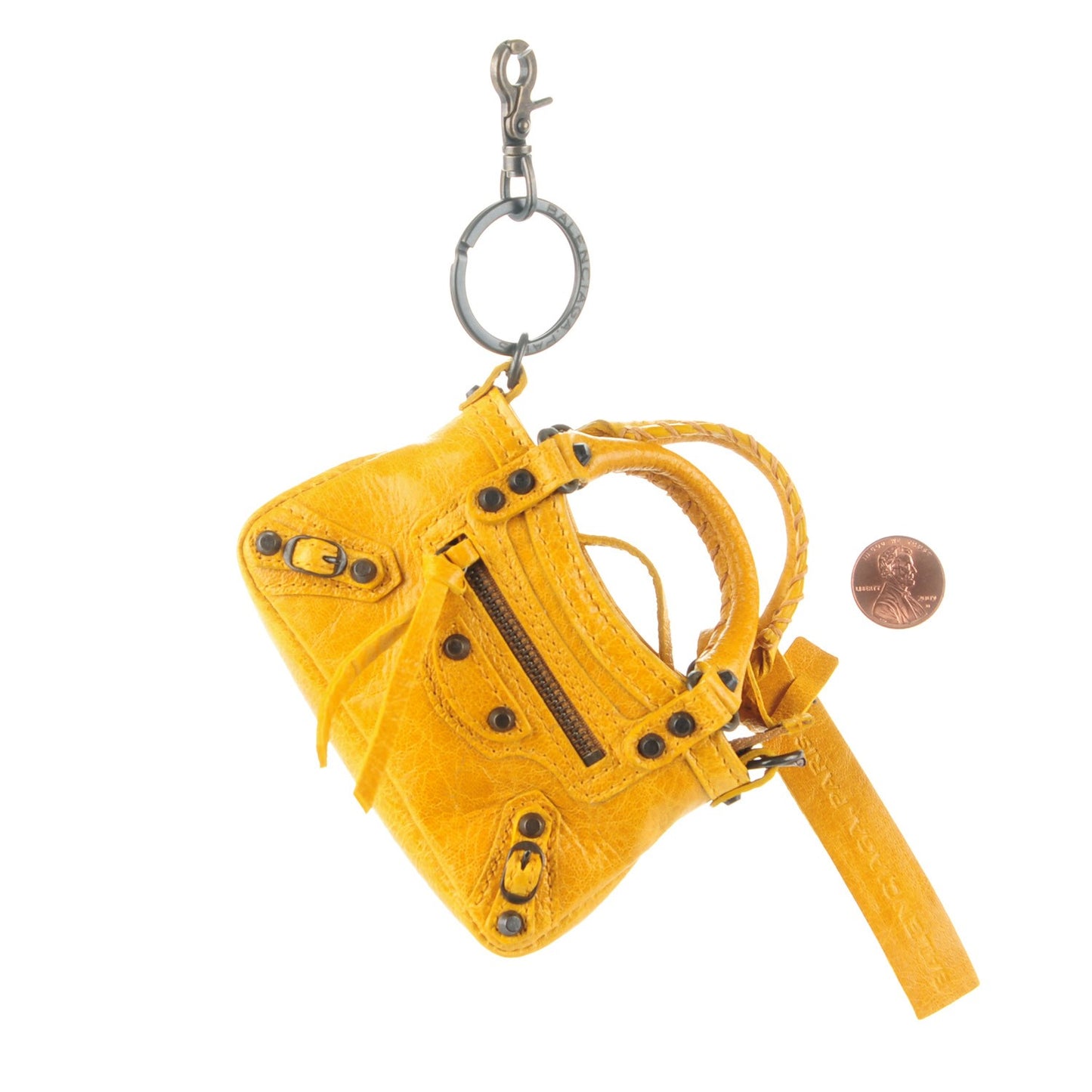 Agneau Mini First Bag Charm Jaune Epi