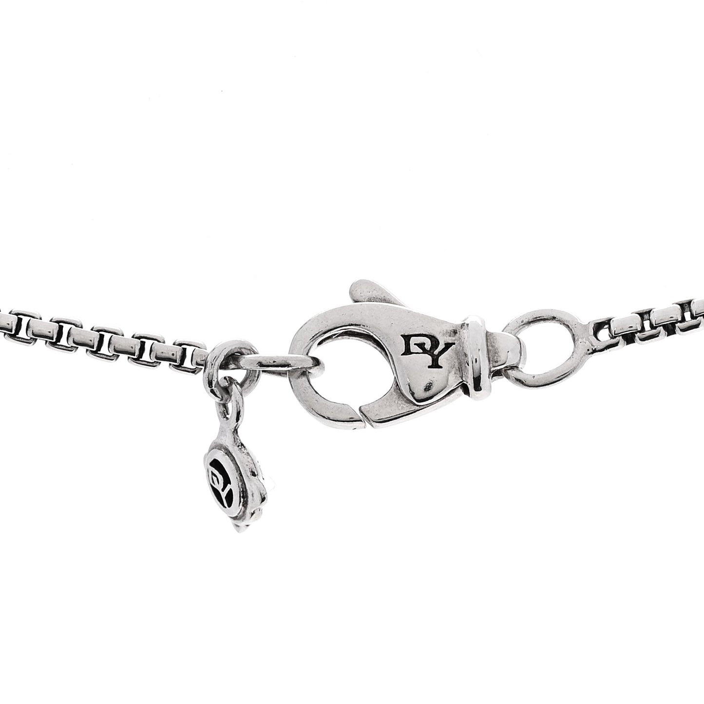 Sterling Silver Diamond Pave Ball Pendant Necklace